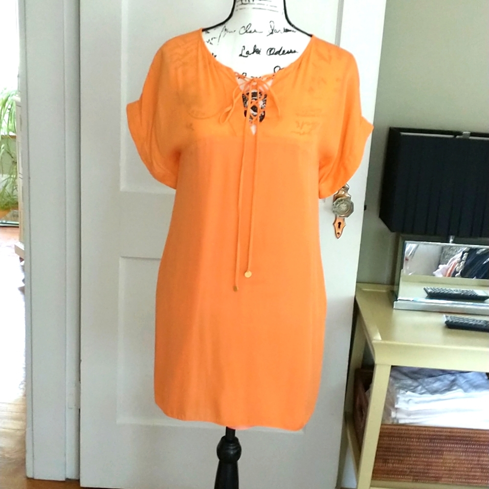 Silk tunic dress